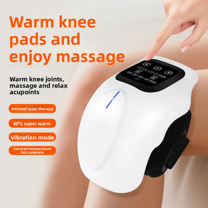 Rechargeable Knee Massager with Heating and Red Light Therapy